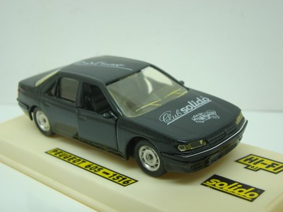 Modèle Réduit 1/43 Peugeot 605 Noir - Solido Hi-Fi 1516 - Série Le Mans 1908 - Neuf