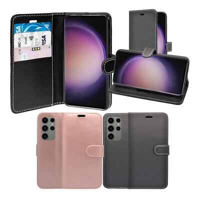 Fr Samsung Galaxy S24 Ultra Handyhlle Klappetui PU Leder Karte Taschen  Cover | eBay.de