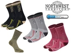Northwest Territory Hiking Socks Mens Womens Trek and Trail Walking Coolmax