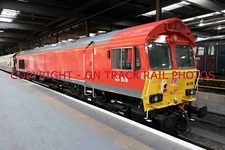 UK RAILWAY PHOTOGRAPH OF CLASS 66 66078. RM66-1135