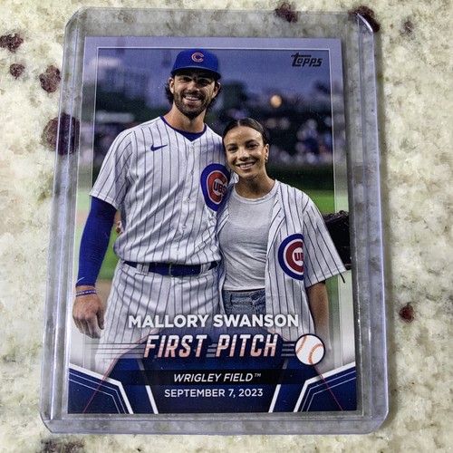 MALLORY SWANSON_2024 TOPPS SERIES TWO BASEBALL CARD_FIRST PITCH_CUBS_#FP-3