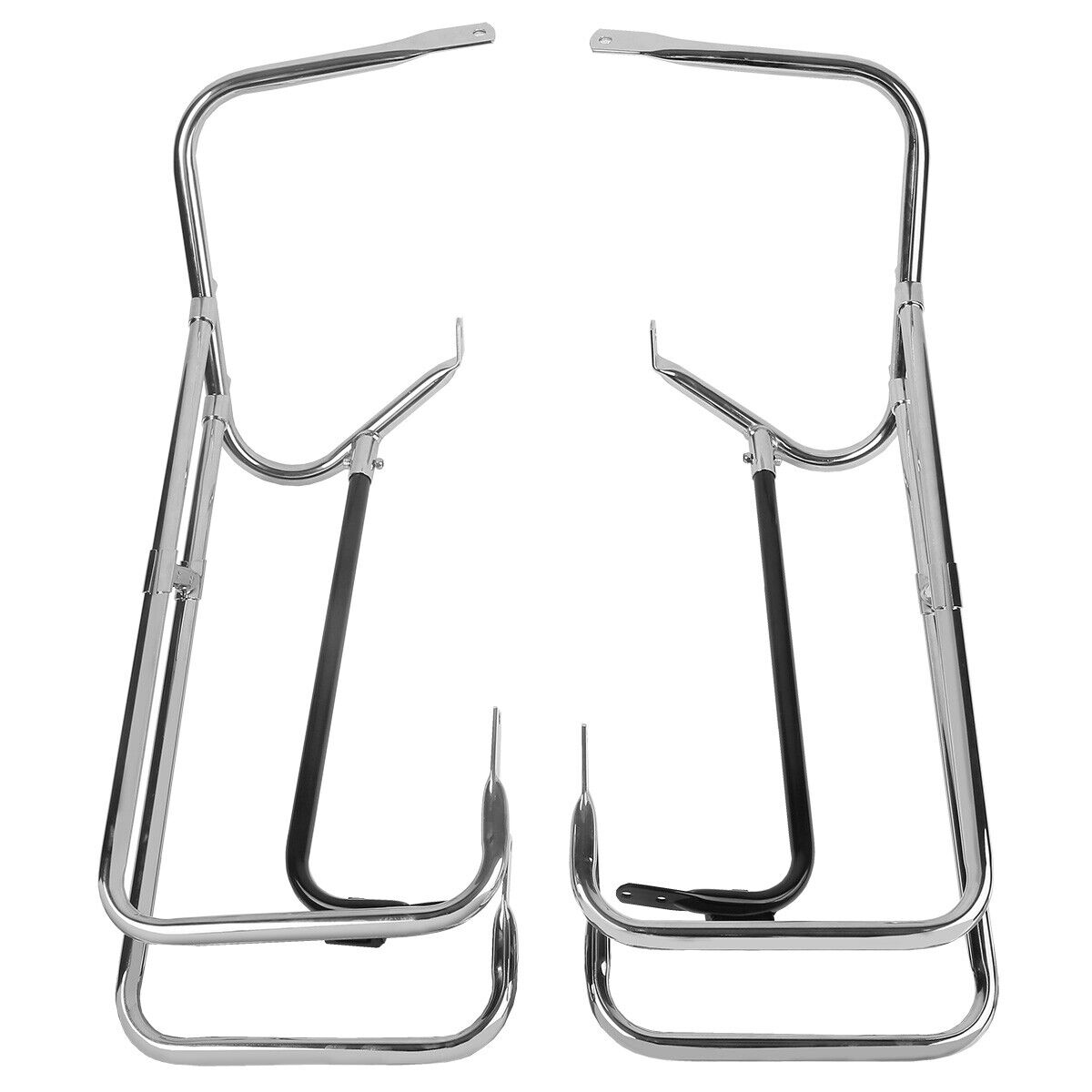 Chrome Saddlebag Guard Rail Mount Fit For Harley Touring Chrome Saddlebag Guard Rail Mount Fit For Harley Touring