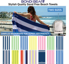 BONDI BEAR Sand Free Absorbent Lightweight Stylish Beach Towel