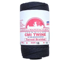 Catahoula No 18 Tarred Braided Bank Line 4 oz Spool 243 ft Nylon AA Seine Twine