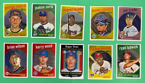 2008 TOPPS HERITAGE HIGH NUMBER CHROME /1959 NEAR SET 96/100 - Picture 15 of 20