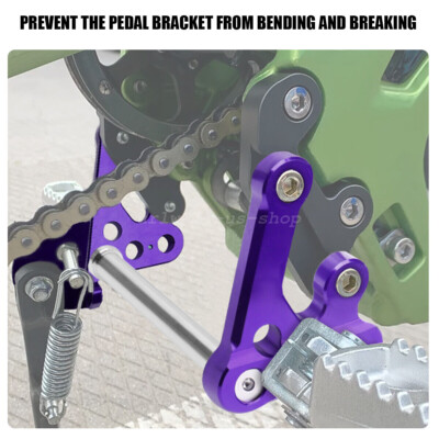 URLWALL Purple Footrest Pedal Mounting Bracket Support Bar For SurRon Light Bee