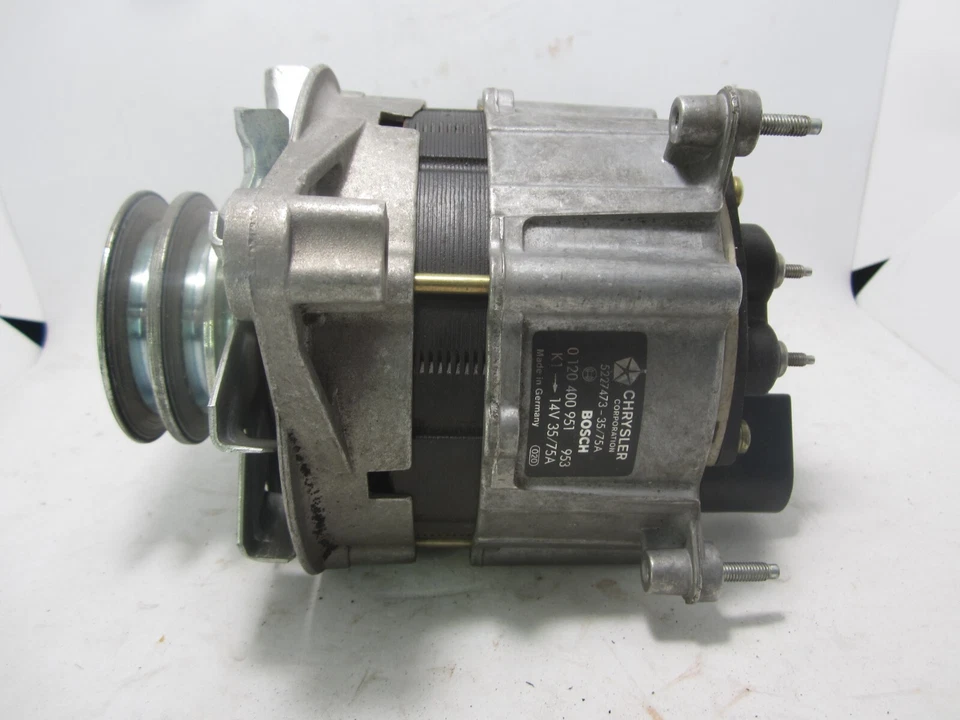 Alternador 85-90 Chrysler Dodge Plymouth 2,2 L a 5,9 L 75 amperios 5233472 Foto 2 de 4