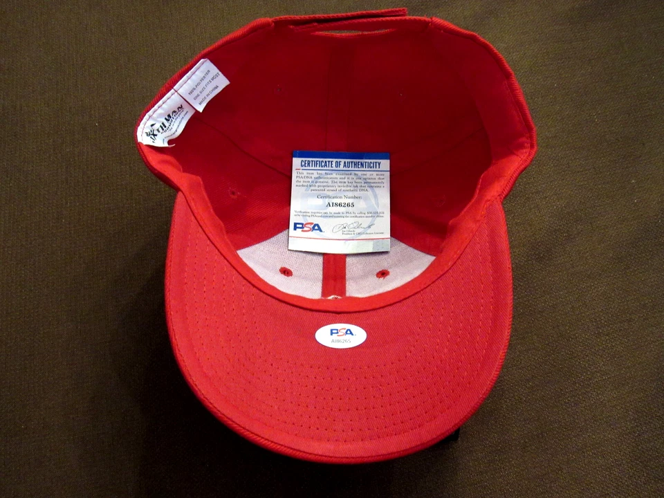 ROD CAREW HOF 91 CALIFORNIA ANGELS TWINS SIGNED AUTO VINTAGE CAP HAT JSA BEAUTY - Image 3 of 4