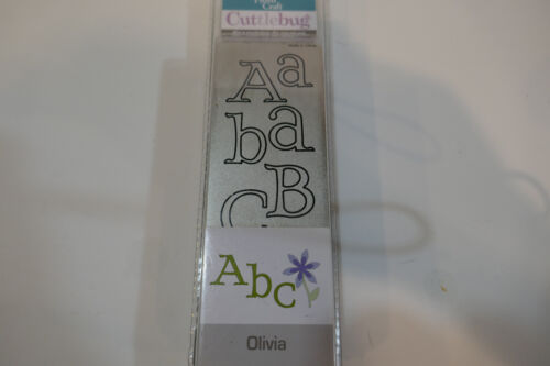 Olivia Alphabet Cuttlebug Die Set 37-1058 New in Package Cricut