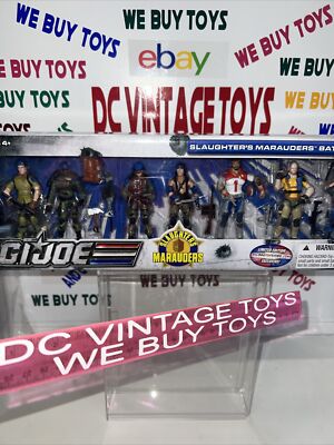 G.I.JOE EXCLUSIVE 3 3/4'': SLAUGHTER'S MARAUDERS BATTLE SET  7-PACK Hasbro  