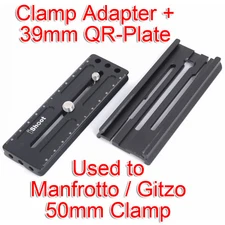 Clamp+Arca-Swiss Fit Quick Release Plate f Gitzo 1780/1781/2780/2781 Tripod Head