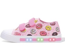 Light Up Trainer Kids Summer Canvas Pumps Toddler Outdoor Kids Size 9 Donut Pink