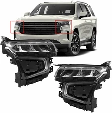 Full LED DRL Headlight W/ Bulb&Module For Chevrolet Tahoe Z71 6.2L V8 2022-2023