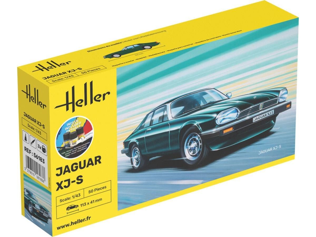 Heller 56183 Jaguar XJS Plastic Kit Starter Set