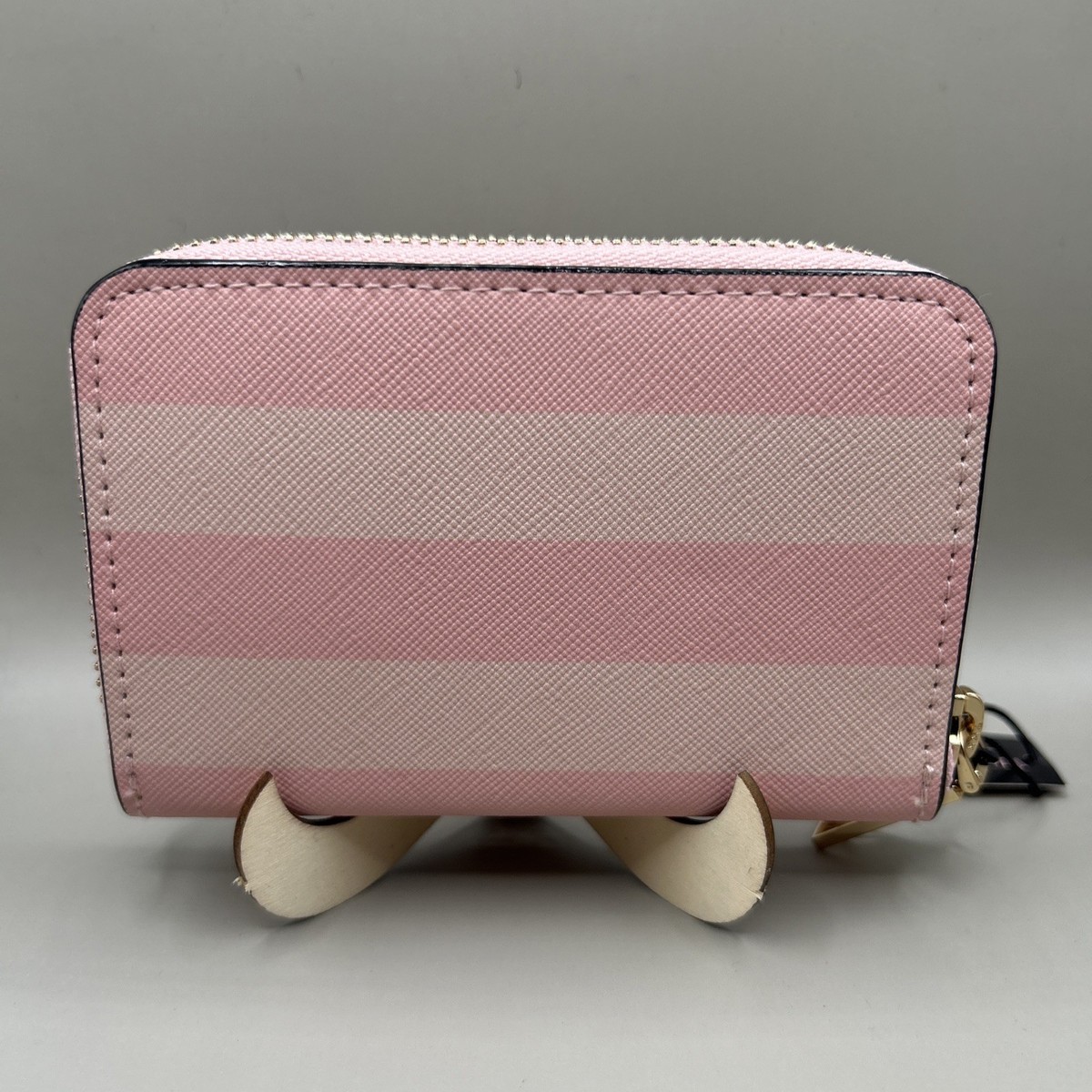 Victoria's Secret Small Wallet With Zip Heritage Stripe NEW WITH