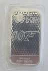 Diamond Are Forever 007 James Bond 1oz 999.9 Sealed Silver Bar The Royal Mint