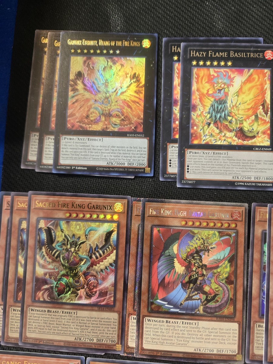 yugioh fire princess deck Yugioh Full Fire Kings Pyro Deck With Extra Deck
