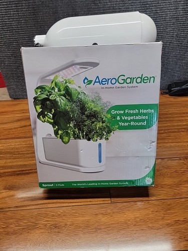 AeroGarden Sprout Indoor In Home Garden with LED Grow Light Seeds Black New