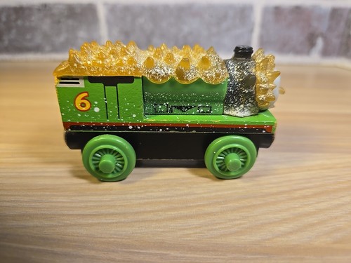 2003 Thomas & Friends 'Jack Frost Percy' Wooden Railway Train Engine Toy Winter - Picture 6 of 10