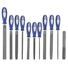 Westward 10Z754 Hand File Set,Bastard/Smooth,11 Pc