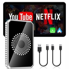 Wireless Carplay WIFI AI box Android 13 Auto Adapter Converter w/Netflix YouTube