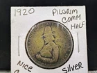 1920 90% Silver Pilgrim Half Dollar Nice Coin + 1 Free Tube of Gold Leaf!