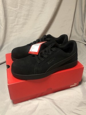 New in Box Size 8.5 Woman s Black Suede Puma Composite Work Shoes