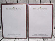 Lot of 2 Pair Secrets In Lace 9900I Classic Stockings Black Opera -Brand NEW