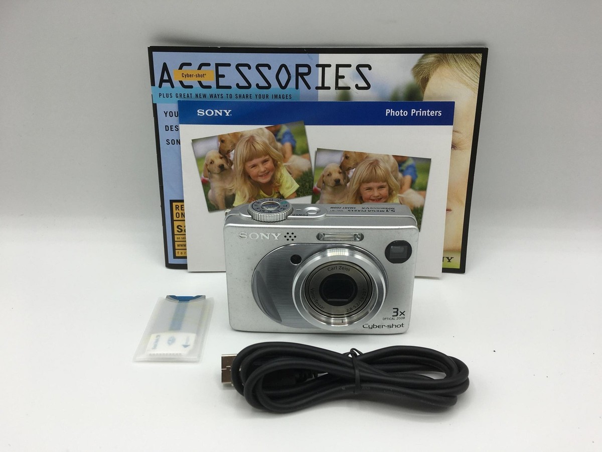 SONY Cyber−Shot W DSC-W1 B 【動作確認済】 Sony Cyber-shot DSC-W1 5.1MP Digital Camera - Black for sale