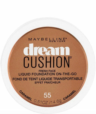 MAYBELLINE DREAM CUSHION FRESH FACE LIQUID FOUNDATION ON GO 55 CARAMEL SEALED