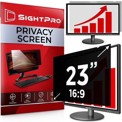 23 Inch 16:9 Computer Privacy Screen Filter for Monitor - Privacy Shield and Ant