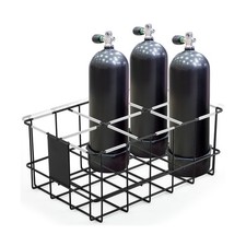 Scuba Tank Holder 6 Oxygen Tanks Storage Diving Cylinder Rack with Cushioning...