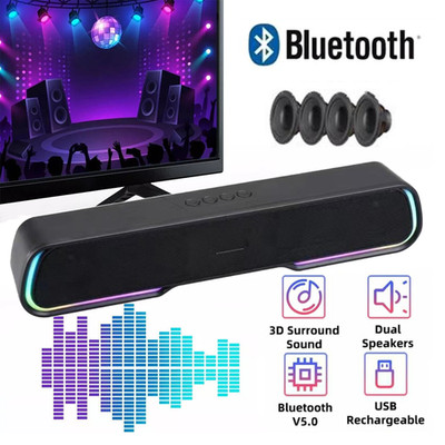 Bluetooth Wireless BT Sound Bar Speaker System Subwoofer Home Theate Soundbar