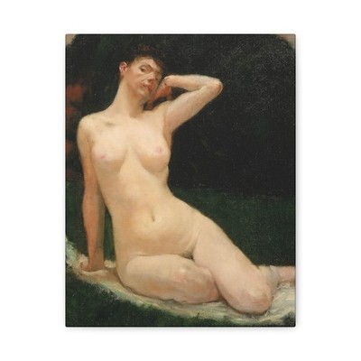Kenyon Cox - Study for Evening - 1883 - Canvas Wall Art