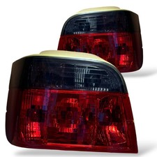 Hintere Rückleuchten Paar Set Klar Rot Schwarz Für BMW E36 Touring 1990-99