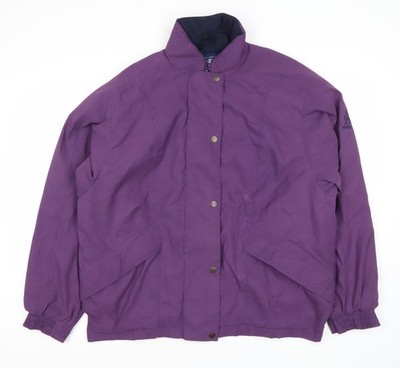 Proquip Regenmantel Damen lila XL wasserdicht mittellange Jacke