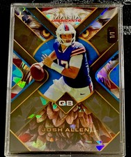 2024 Wild Card Auto Mania Josh Allen 1/1 Cracked Ice One of One Bills QB