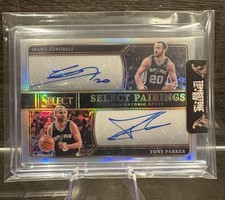 2023-24 Select Pairings Signatures Tony Parker, Manu Ginobili dual auto /49