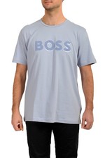 Hugo Boss Men's "Tee 3 99" Blue Logo Print Short Sleeve T-Shirt US 2XL IT 56