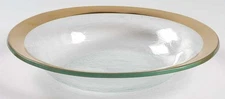 Annieglass Roman Antique Gold Rimmed Soup Bowl 7915228