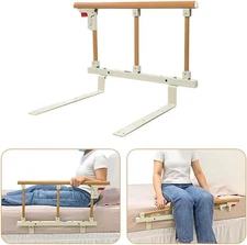 Mybow Bed Rail for Elderly Adults Safety Assist Rail Bed Cane Guard 27x14