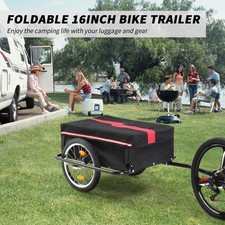 Bike Cargo Trailer Bicycle Carrier Storage Cart With Hitch Cover 180lbs Max Load Bike Cargo Trailer Bicycle Carrier Storage Cart With Hitch Cover 180lbs Max Load