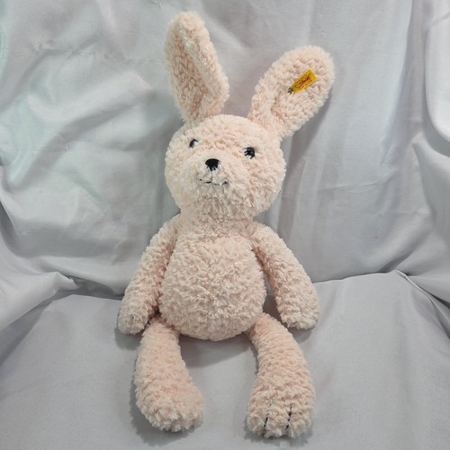 Steiff Cuddly Friends Candy Pink Rabbit Plush Stuffed Toy Curly 17 Inch ...