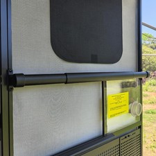 Aluminum RV Screen Door Handle Grab Bar, Camper Entry