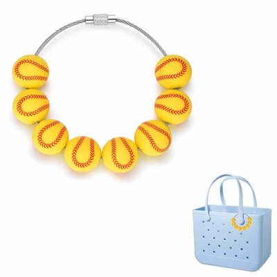 Bogg Charms Softball Accessories for Tote Bags - Bag Accessories and Charms