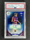 2023-24 Topps Chrome UEFA Lamine Yamal Blue Refractor Rookie RC /150 PSA 10 Auto
