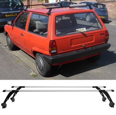 64'' Dachträger Querstangen Regenrinne SquareBar Für VW Polo Fliessheck Typ 86C