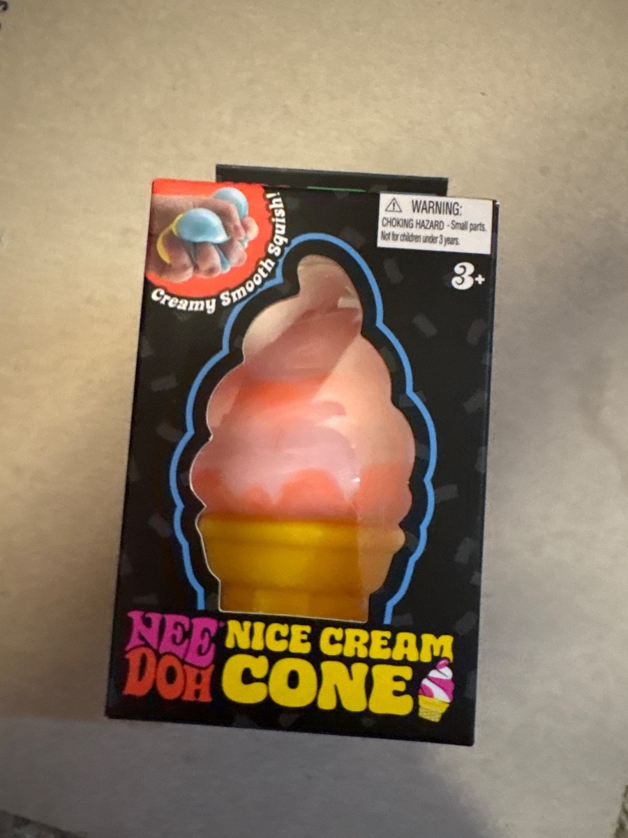 Needoh Nice Cream Cone Orange Swirl Squishy Sensory Fidget Toy | eBay
