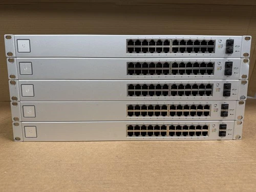 5x Ubiquiti UniFi US-24 24 port Gigabit Ethernet Switch with SFP Non-PoE