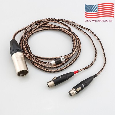 8Core Earphone Cable For Audeze LCD-3 LCD-2 LCD-X LCD-XC LCD-4z LCD-MX4 LCD-GX